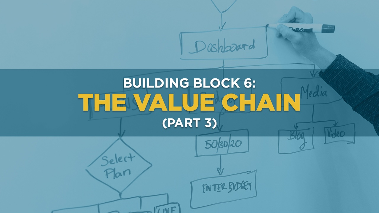 Building Block 6: The Value Chain (Part 3)